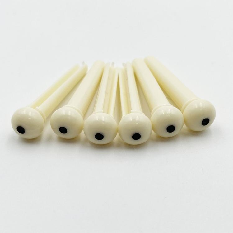 High Performances ABS Bridge Pins For Folk Guitars Ukuleles Ensuring Stable Tuning And Rich Harmonics