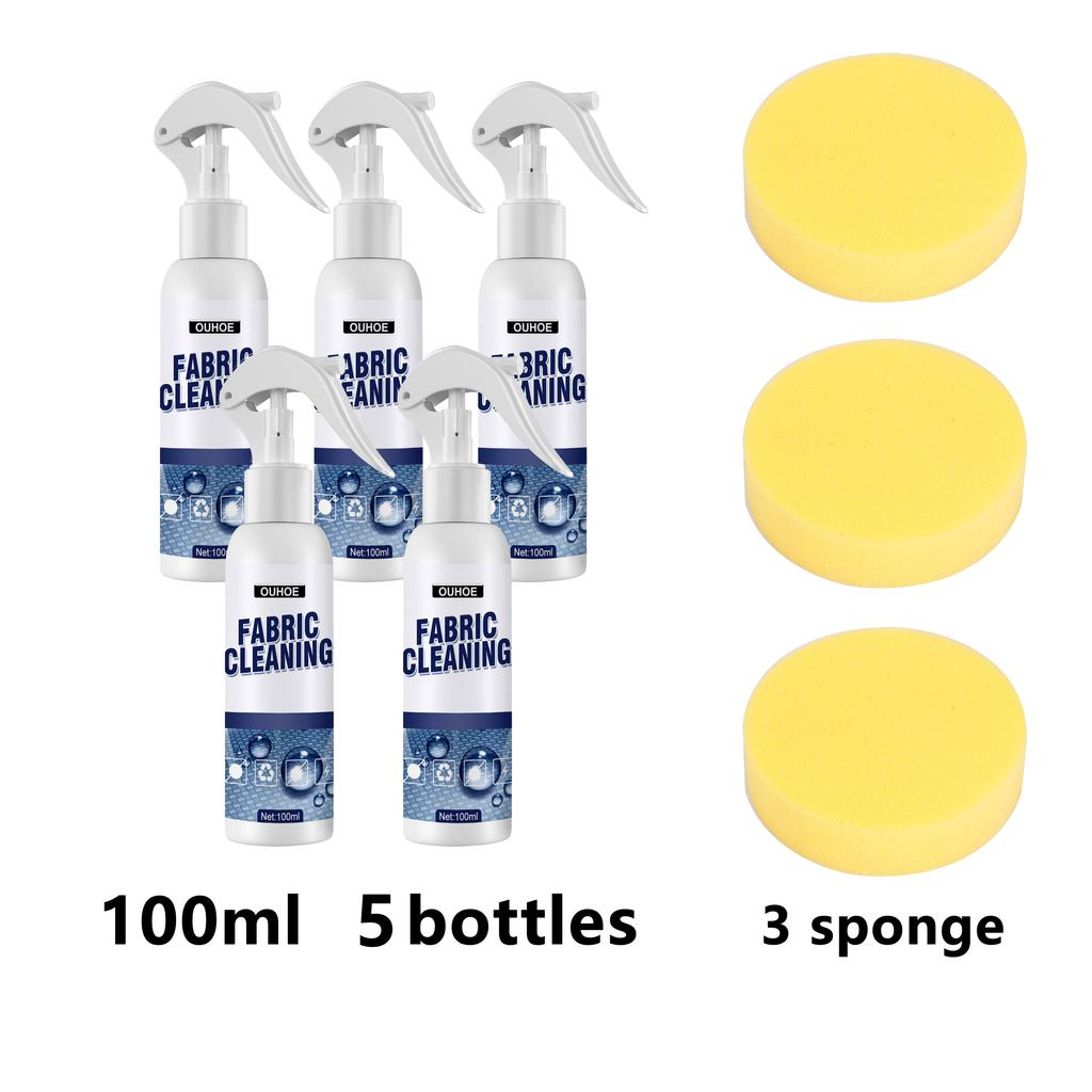 100 мл чистящее средство для салона автомобиля, тканая ткань для фланца автомобильного сиденья, безводный сильный чистящий спрей, средство для чистки ковров