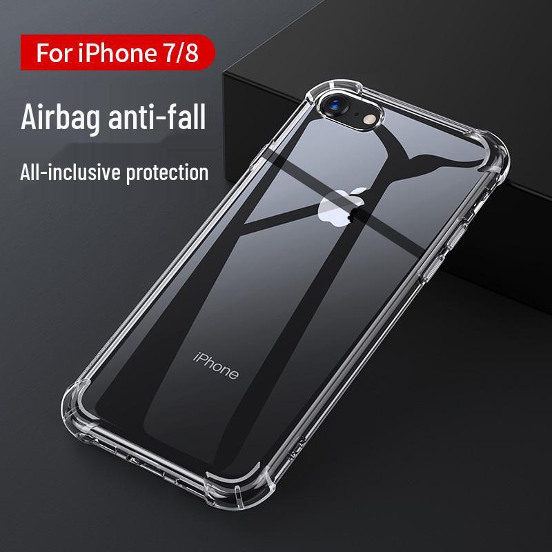 Прозрачный противоударный чехол-подушка безопасности для iPhone 12/13/14 Pro/15/16 Pro Max/17