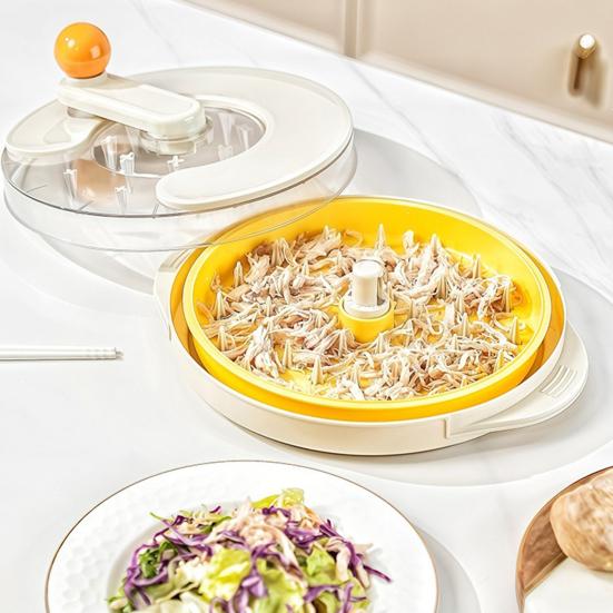 Измельчитель куриного мяса, ручной разрыватель мяса с корпусом из полипропилена, вращающаяся мясорубка для свинины и говядины, кухонный инструмент для измельчения