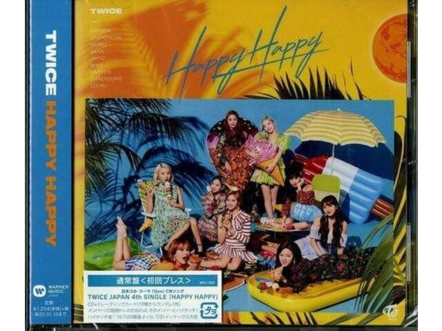 Компакт-диск + карта TWICE HAPPY HAPPY Nomal Edition Type C WPCL-13053 Maxi-Single K-Pop НОВИНКА