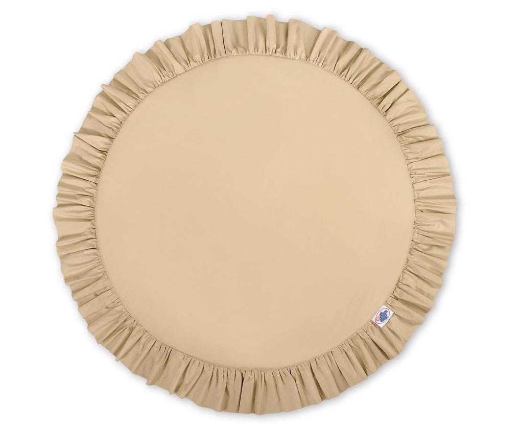 Play mat with ruffles - beige