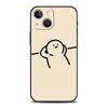 Чехол с мультяшным спичкой для iPhone 11, 12, 13, 15, 14 Pro Max, чехол для телефона X XR XS 7 8 Plus SE 2020, роскошный черный мягкий силиконовый чехол Funda