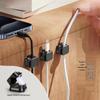 Magnetic Cable Organizer & Wall Mount: Phone, Data, Charging Cable Holder with Buckle & Hook
