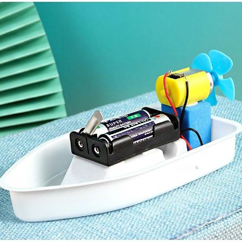 Self Made Electric Boat Assembly Material Set Children Educational Toys For Kids Science Learning And Creativity