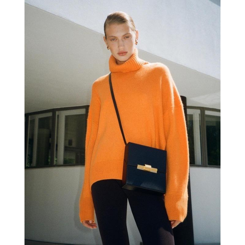 Осенне-зимний женский свитер, однотонный утепленный вязаный свитер, удобный повседневный свободный свитер с высоким воротником