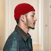 Зимняя шапка унисекс, вязаная эластичная шапка-купол, плотная, однотонная, защита ушей, теплая