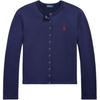 Кардиган женский трикотажный Polo Slim Fit Terry с длинным рукавом темно-синий WMPOKNINDW20008-410