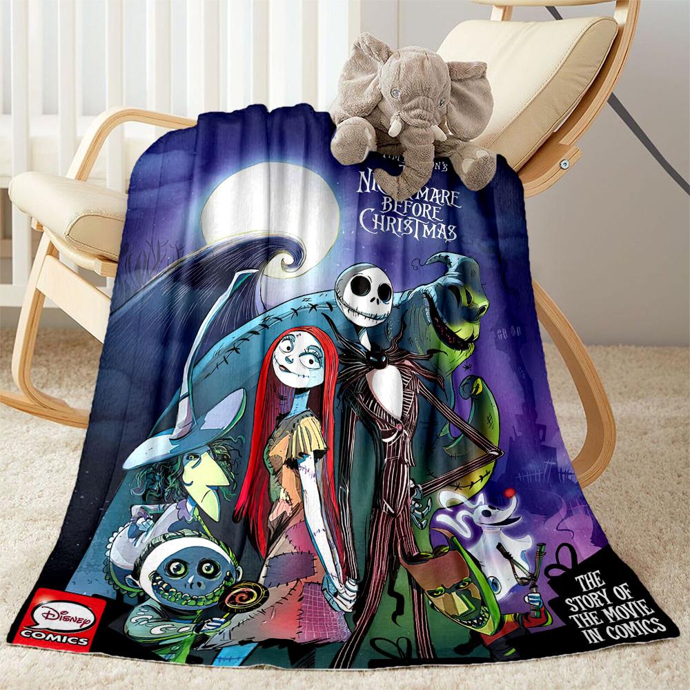 Christmas Nightmare Blanket Soft Warm Cozy Suitable for Couch Sofa Picnics for All Occasions Warmthful Decor Ideal Gift For Birthday Valentine'S Day