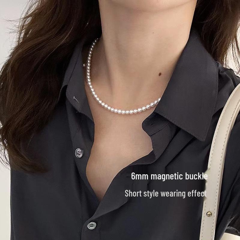 Shi Jia 2025 Женское роскошное многослойное колье-чокер из микро-жемчуга