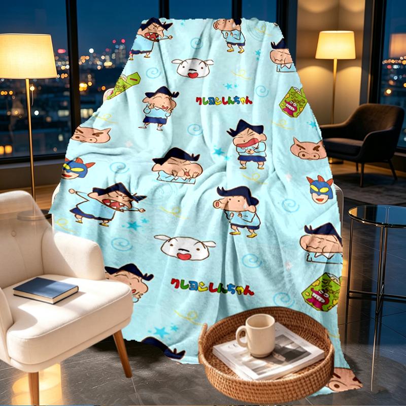 Cartoon comics Print Blanket - Soft & Comfortable, for Bedroom, Travel, Sofa, Home Decoration - Birthday Christmas Gift for Friend