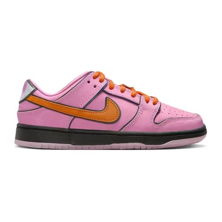 The Powerpuff Girls x Nike Dunk Low Pro SB QS PS Кроссовки детские Розовый Лотос-Розовый Цифровой-Розовый FZ3351-600