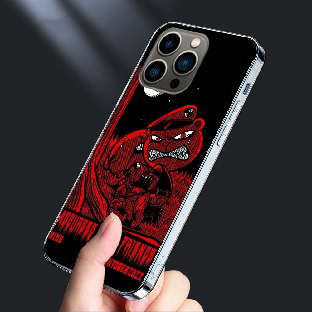 Чехол для телефона Happy Tree Friends Для iPhone 16E 15 Pro 14 Plus 17E 16 17 Pro Max Air 11 12 13 Mini Ударопрочный Чехол Милый Чехол TP
