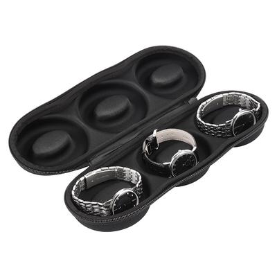 Коробка для часов EVA 1/2/3 слота, мягкий внутренний органайзер для часов, держатель для часов с застежкой-молнией, водонепроницаемый футляр для часов, портативный дорожный футляр для хранения часов