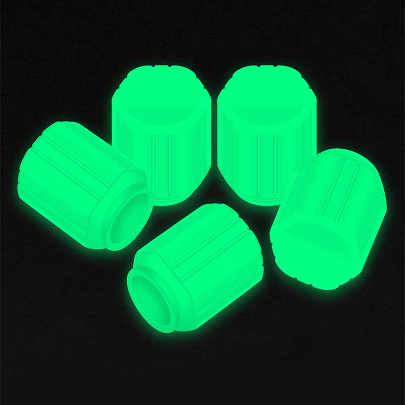 Car Pink Red Luminous Tire Valve Cap Motorcycle Bike Wheel Hub Glowing Valve Cover Tire Decoration Auto Styling Tyre Accessories Valve Stems 1