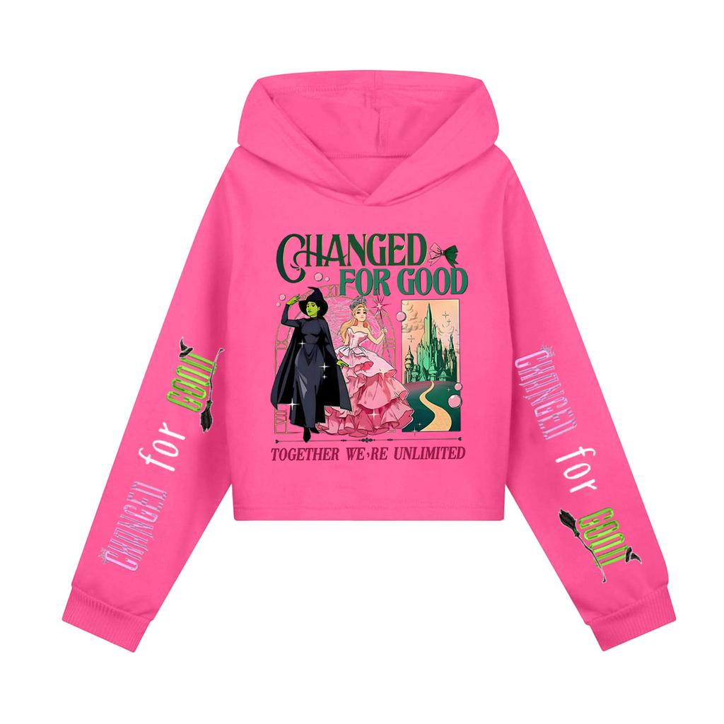 Children's Hooded Hood, Trendy Long Sleeved Witch Hoodie