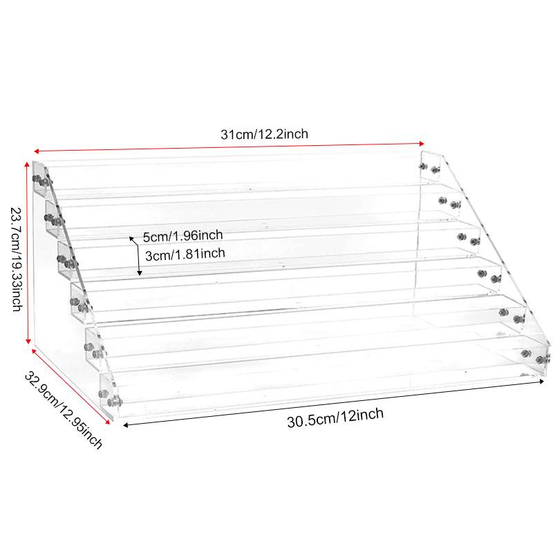 1 Set Nail Polish Organizer 72 Bottles of Multilayer Acrylic Display Rack Storage Rack, Clear Essential Oil Stand Holder, Sunglasses