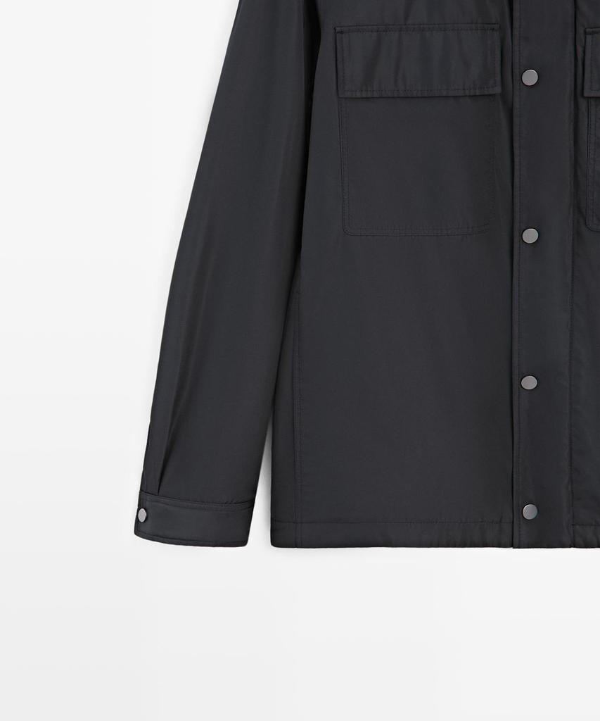 Водонепроницаемая верхняя рубашка Massimo Dutti с карманами