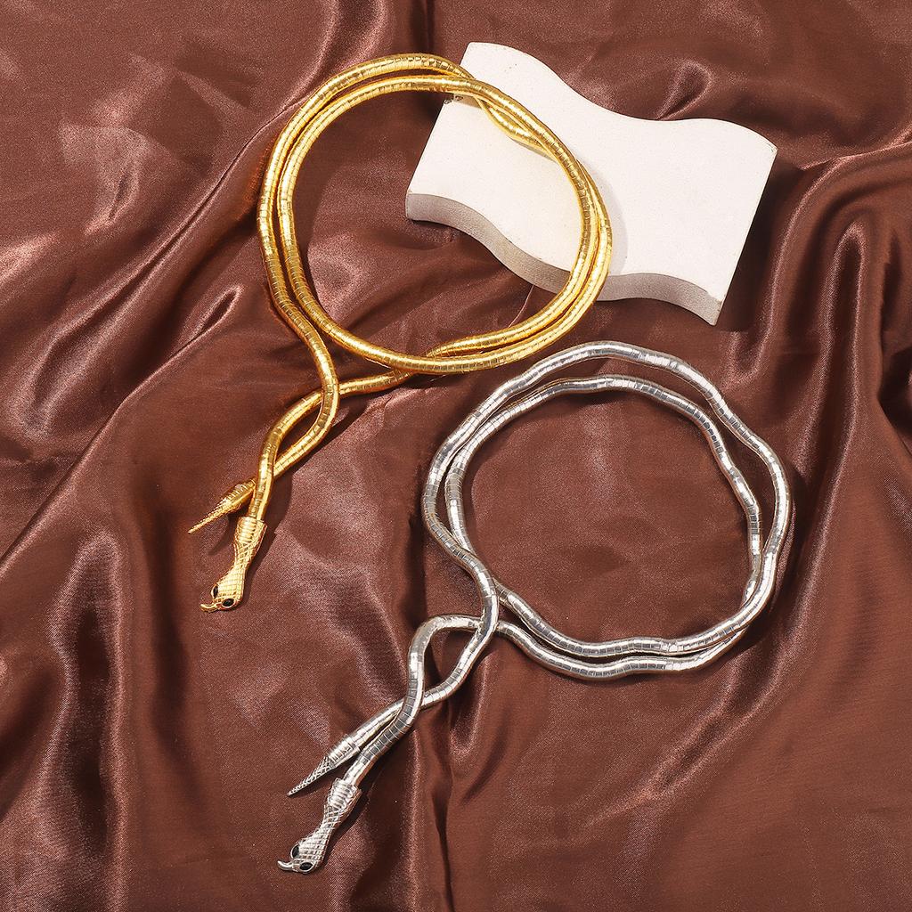 Ожерелье в виде змеи, принадлежащей к меньшинству, европейское и американское модное ожерелье, дизайн, чувство, ожерелье Spice Girl