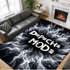 Depeche Mode Print Crystal Velvet Plush Rug Wear?Resistant Anti?Slip Floor Mat For Indoor Household Decoration
