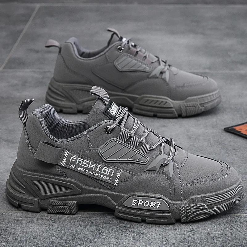 Men Boots Ankle Boots Autumn Outdoor Booties Winter Comfort High Top Shoes for Men Platform Work Boots Botas Hombre 2025