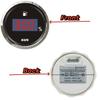 KUS 52mm Digital Fuel Level Gauges 0-190ohm Black Fuel Level Meters Devices 240-33ohm with Red or Yellow Backlight for Auto Boat