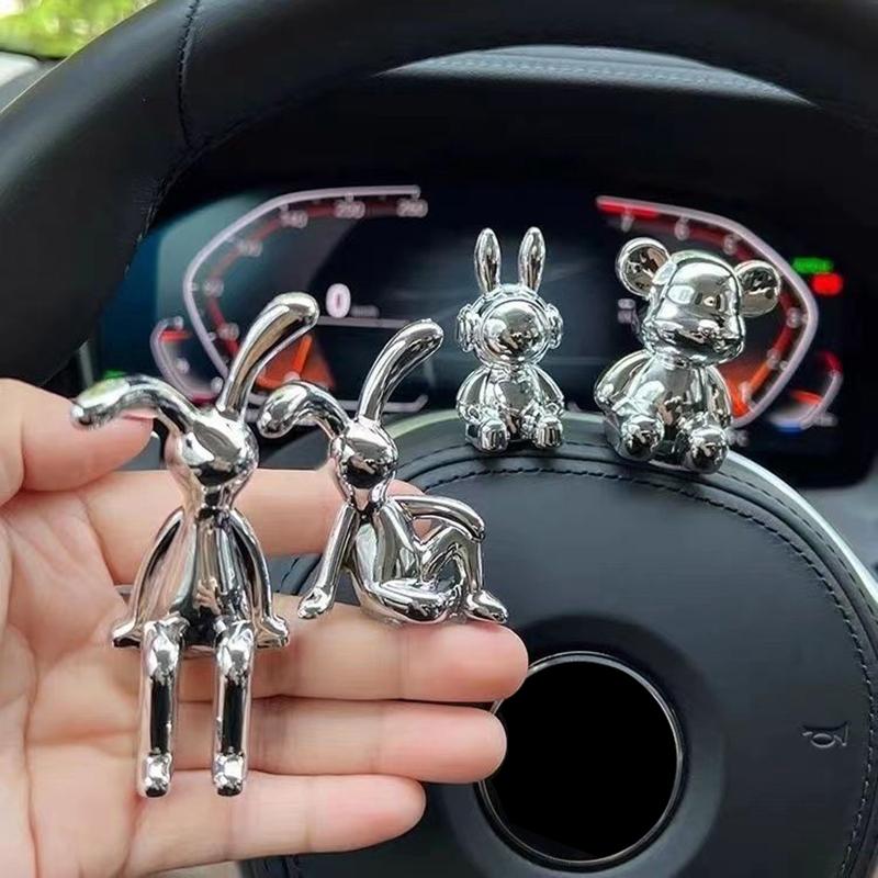 2024 Новый Kawaii Кролик Украшение Ins Автомобильные Аксессуары Декоративные Принадлежности Креативный Настольный Орнамент Декор Комнаты Милые Детские Подарки