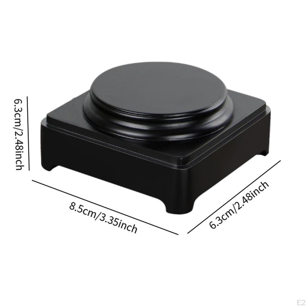 Art Exhibition Base Wooden Round Solid Vase Stand Decorative Display Wood for