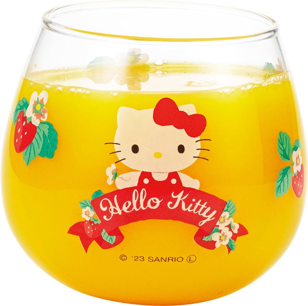 Sanart Sanrio Hello Kitty Swaying Tumbler Glass Juice Glass Kitty 290ml Miscellaneous Goods Sanrio Goods Gift Present Made In Japan (SANRIO) Approx.