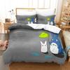 Miyazaki Hayao Spirited Away Bedding Set Quilt Studio Ghibli Totoro Duvet Cover Comforter Bedclothes Children Kid Boy Bed