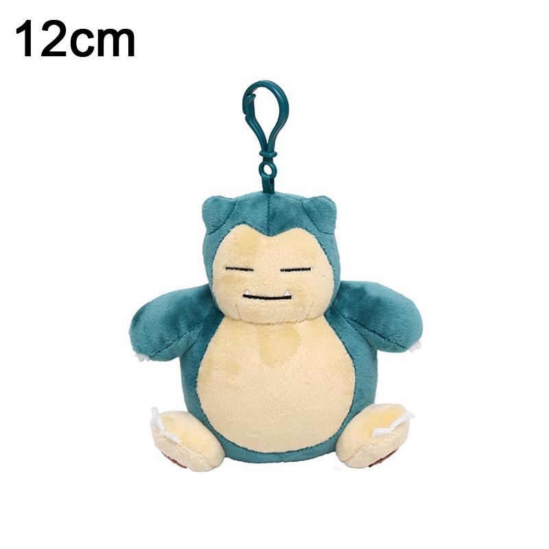Bag Pendant Cute Plush Pikachu Keychain Charmander Squirtle Bulbasaur Snorlax Stuffed Toy Small Doll Gift For Kid