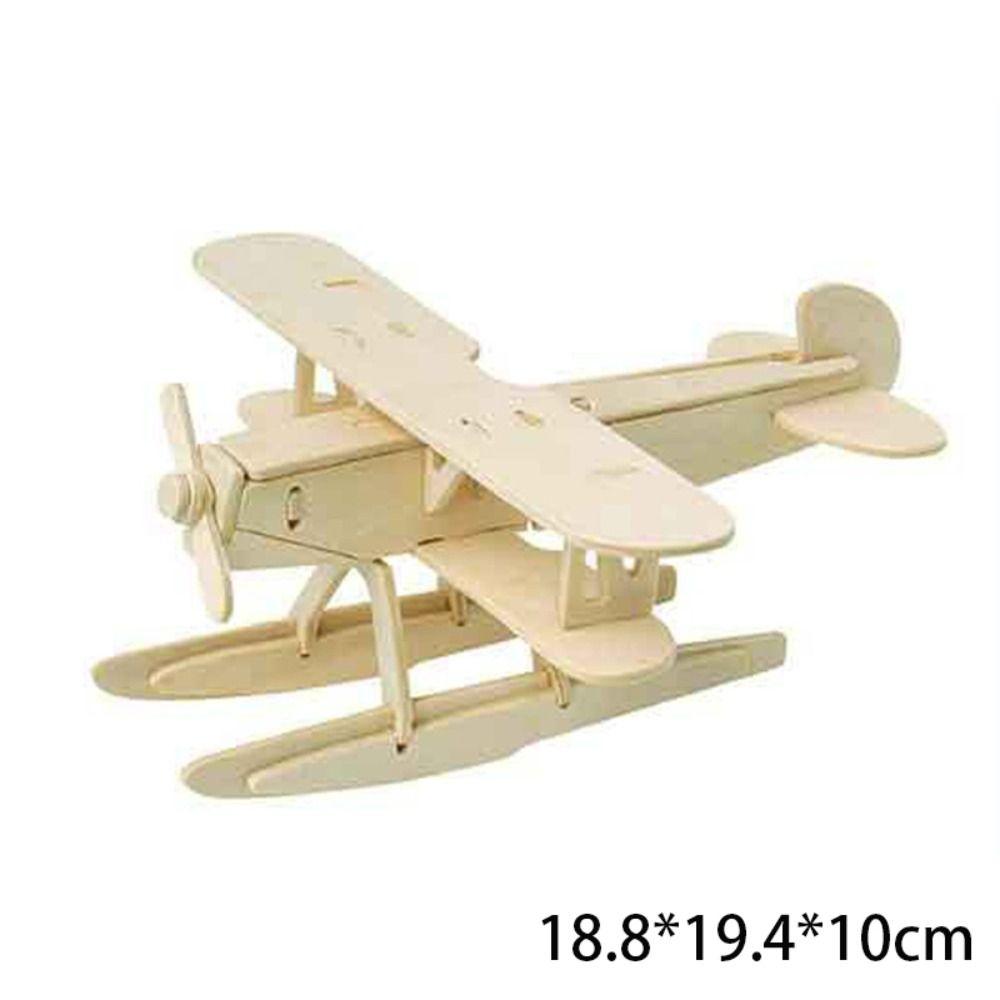 Wooden Plane Puzzlekits 3D Craft Wood Jigsaw Airplanes  Kids Gift