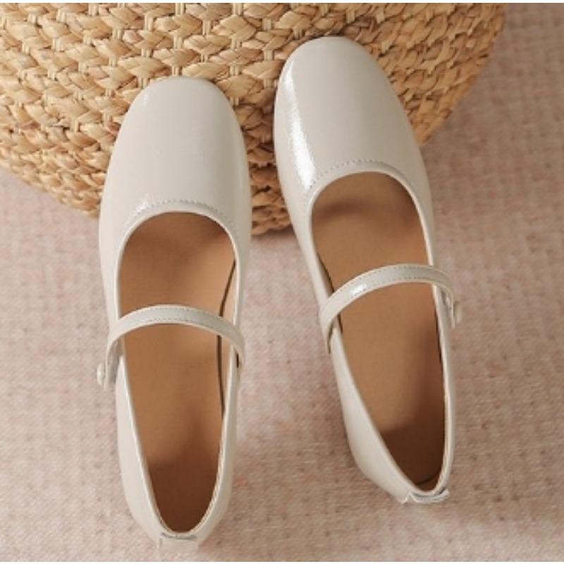 Модная весенняя новинка, женские туфли Мэри Джейн на плоской подошве с круглым носком, неглубокие, женские повседневные балетки, элегантные кожаные туфли, zapatos mujer