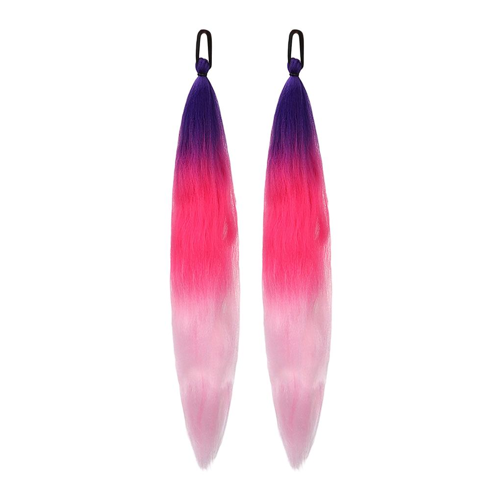 2 шт. Разноцветная эластичная веревка Резинка Боксерская коса Парик Хвост Наращивание волос