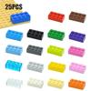 DO IT YOURSELF Plastic Material Construction Bricks Figures 25pcs Thick Blocks 2x4 Dots Dimension Works With featuring 3001 Learning Creativity Toy