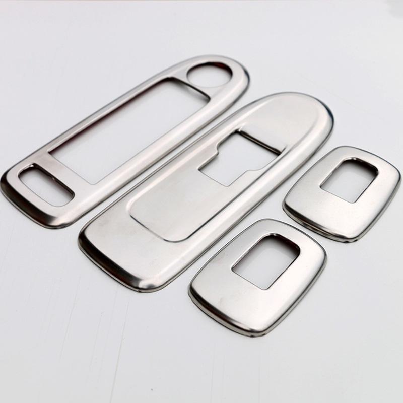 Аксессуары для Peugeot 508 Citroen C5, 4 шт./лот, салон автомобиля, передняя + задняя дверь, стеклоподъемник, панель, чехол, отделка, украшение