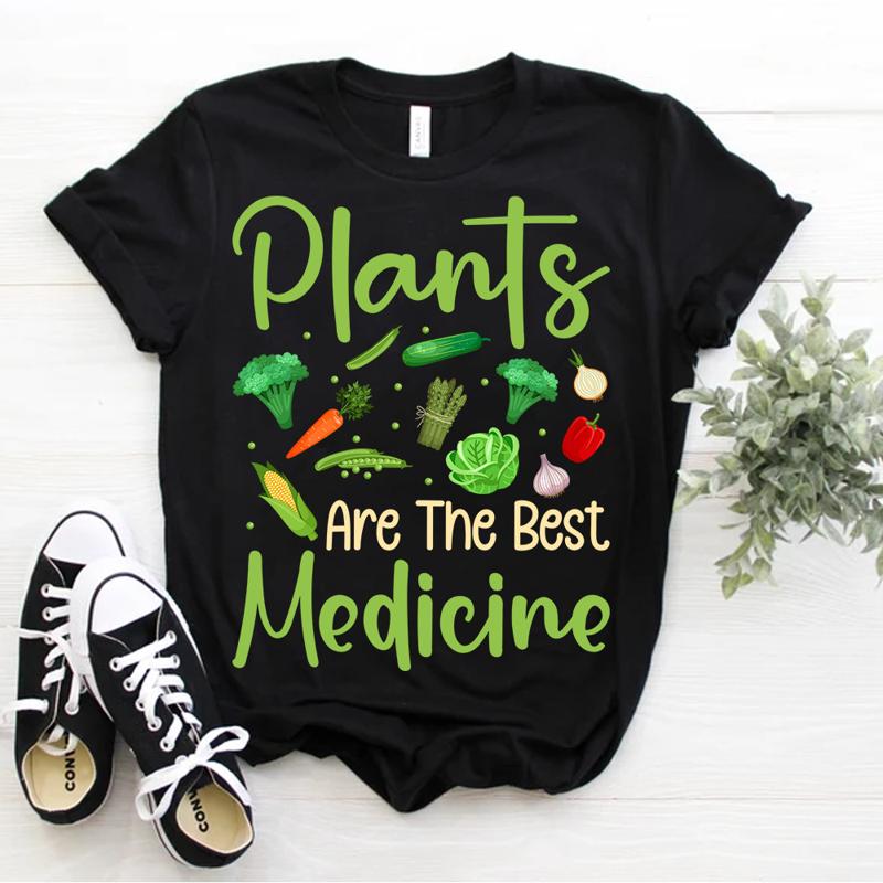 Vegan Plants Are The Best Shirt Medicine Plant Based Diet Vegetarian Vegan Tee