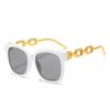 Summer New Sunglasses European And American Personalized Chain Glasses Street Shooting Funny Square Women'S Sunglasses