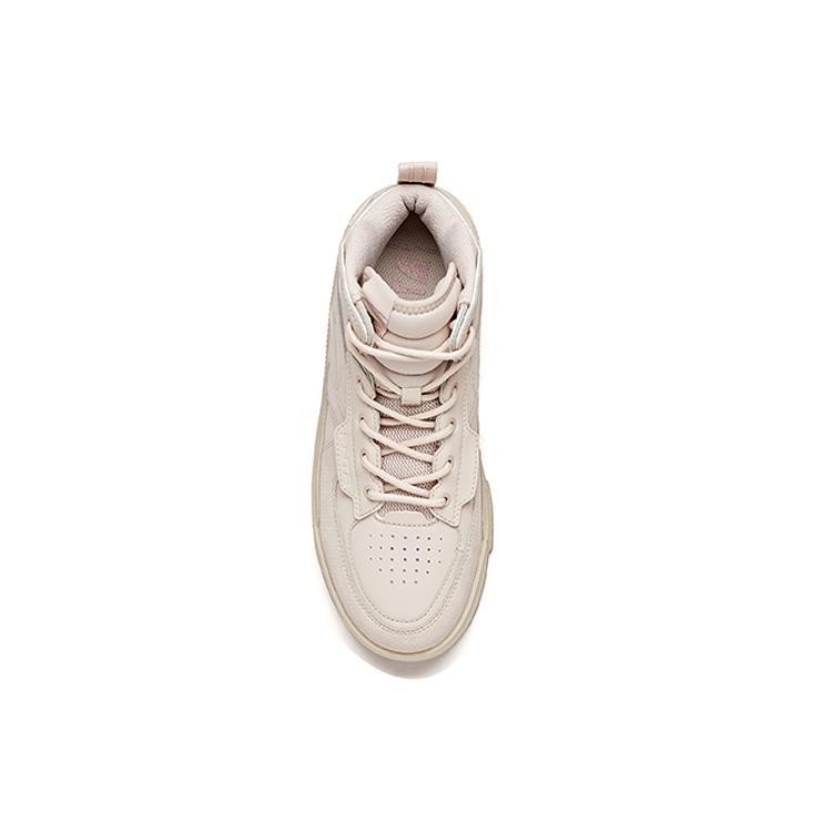 Anta Life Collection Abrasion Resistant Breathable High top Skateboard Shoes Women's Lotus Gray 922048012-2
