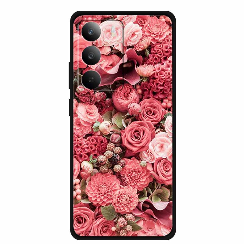 Чехол для телефона из ТПУ для Realme C75 C75X 4G Мягкие силиконовые чехлы Задняя крышка с мультяшными узорами Funda C 75 RMX3941 Модный роскошный бампер