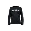 Adidas M Logo Print Long Sleeve Crew Neck Sport Tee Men Tops Black DH3986