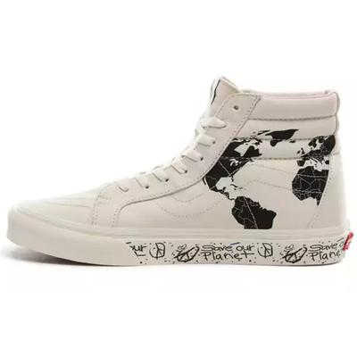 Спаси нашу планету X Sk8 Hi Переиздание 'Белый Черный' Vans VN0A4BV8TGP
