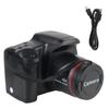 Portable 1080P HD 16.0 Megapixels Sensor Digital Zoom Lens 2.4" LCD Screen HD Videocam USB 2.0 SLR Camera 140° Wide Angle
