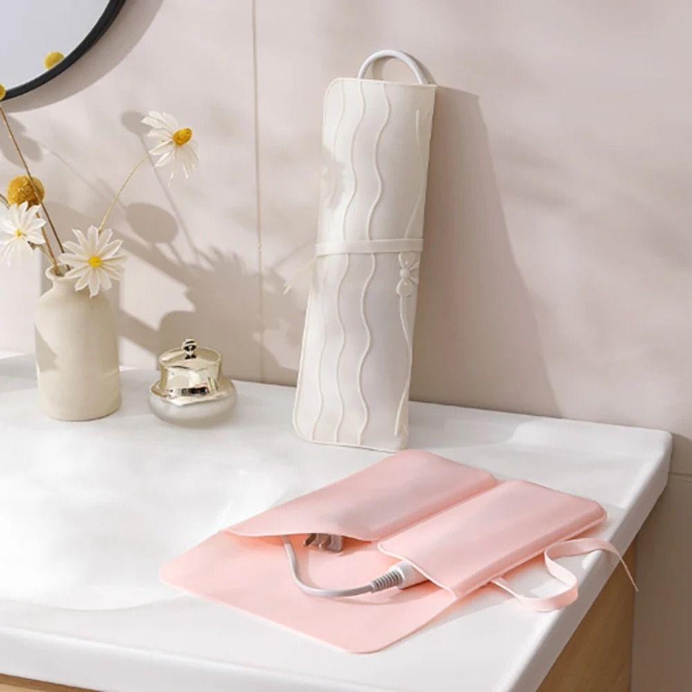 Silicone Straightener Storage Pouch 2 In 1 Curling Iron Carrying Case  Women Gift