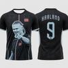 Haaland Commemorative Men Or Kid Football Jersey Athletic Soccer Shirt Outdoor Practice Running and Sports Activities