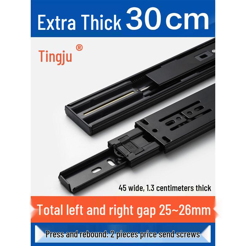 Бесшумные очень толстые направляющие для ящиков из нержавеющей стали с демпфированием отскока