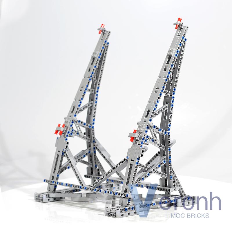 407 шт. Конструктор Космический корабль Тысячелетие MOC Вертикальная подставка для дисплея Совместим с 75192 Сокол Модель для Ultimate Collector's