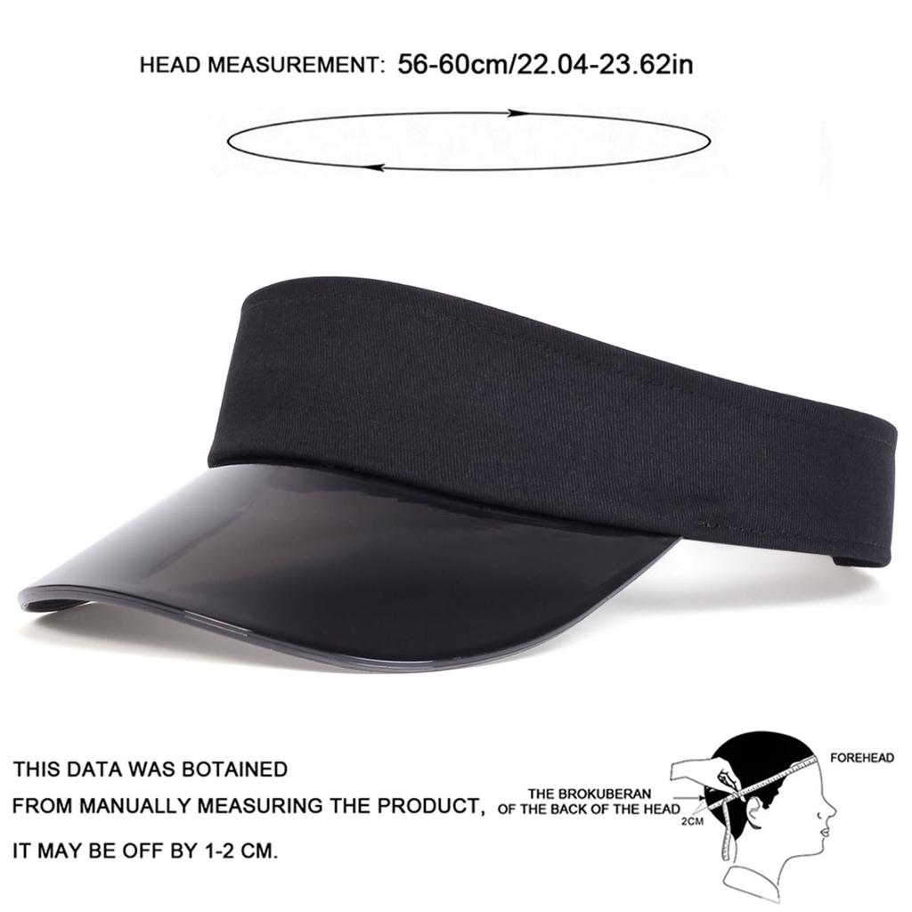 Adjustable Brim Unisex Sunshade Pvc Empty Cap Golf Baseball Hat Spring Summer Outdoor Leisure Hats Travel Accessories For Women Men