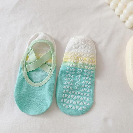 Градиентные носки No Show для женщин с противоскользящим силиконовым покрытием, носки для йоги, невидимые носки-лодочки с низким вырезом для фитнеса, танцев в помещении, спорта