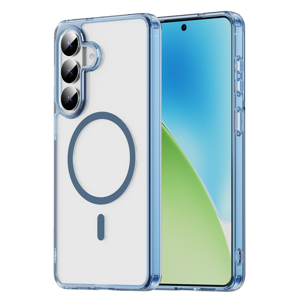 Роскошный Прозрачный Магнитный Чехол Для Magsafe Для Samsung Galaxy S26 Edge S25 FE S24 Ultra Plus A16 A17 A36 A56 A37 A57 5G Обложка
